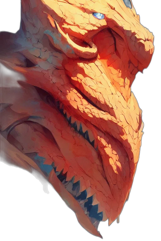 dragon, mask, creature, face transparent PNG cut-out
