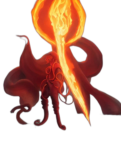 staff, dragon, creature, weapon, concept art, fantasy art, pixel art, 3d render transparent PNG cut-out