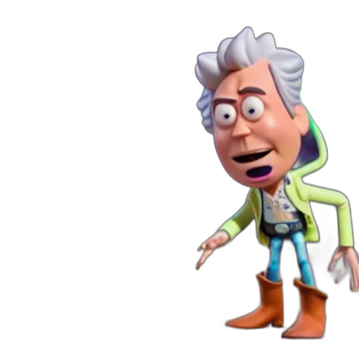jacket, face, robot, staff, 3d render, concept art, cartoon, cinematic transparent PNG cut-out