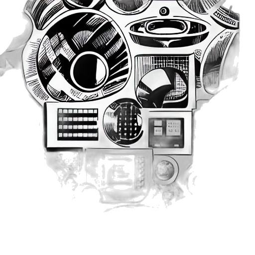 robot, jewelry, mask, face, cartoon, concept art, pixel art, cyberpunk transparent PNG cut-out