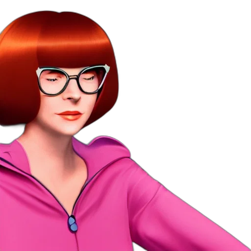 jacket, 3d render, cartoon, photorealistic, concept art, neon, red, vogue transparent PNG cut-out