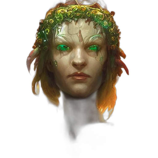crown, face, mask, creature transparent PNG cut-out