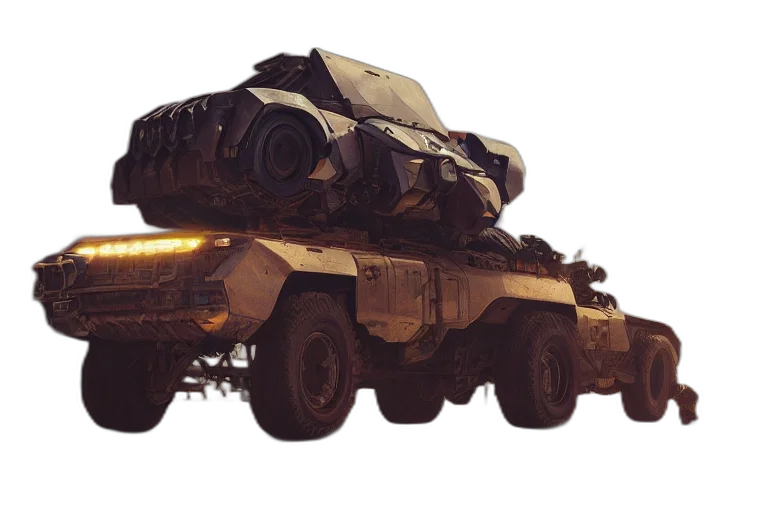 weapon, car, robot, animal transparent PNG cut-out