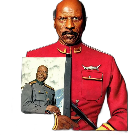 jacket, face, comic book art, concept art, commander, sisko, norman, rockwell transparent PNG cut-out