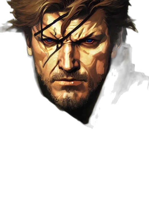 face, mask, sword, fantasy art, photorealistic, comic book art, concept art, golden transparent PNG cut-out