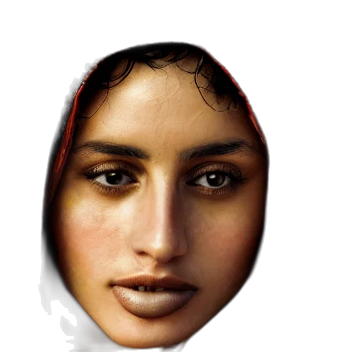 face, mask, crown, staff transparent PNG cut-out