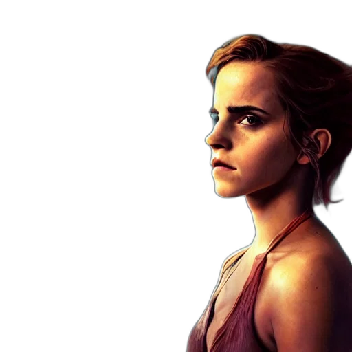 face, dress, photorealistic, concept art transparent PNG cut-out