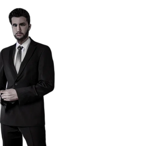 staff, jacket, photorealistic, 3d render, cartoon, concept art, dark, monochrome transparent PNG cut-out