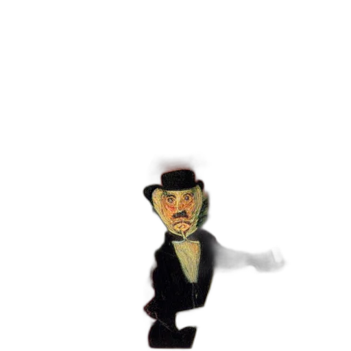 hat, staff, face, robot transparent PNG cut-out