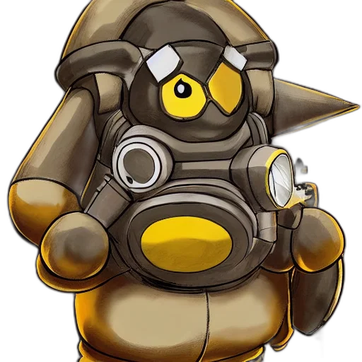 robot, weapon, jacket, mask transparent PNG cut-out