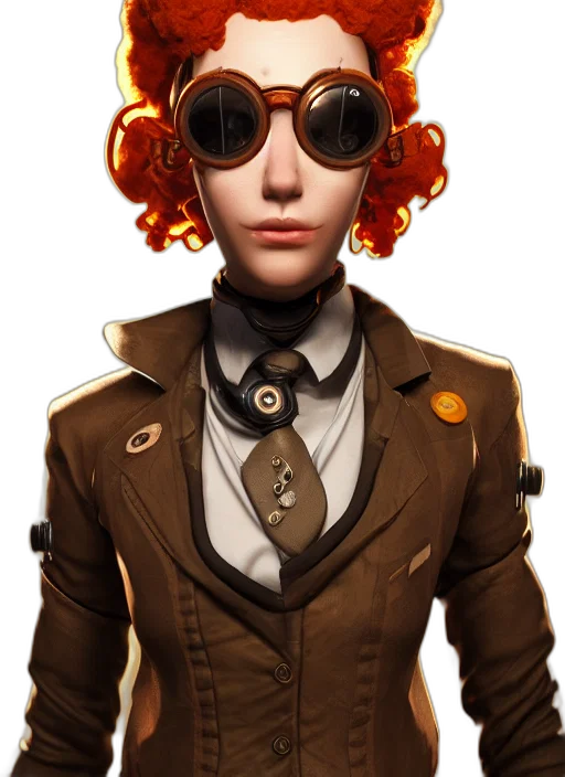 jacket, staff, face, mask, concept art, comic book art, fantasy art, cyberpunk transparent PNG cut-out