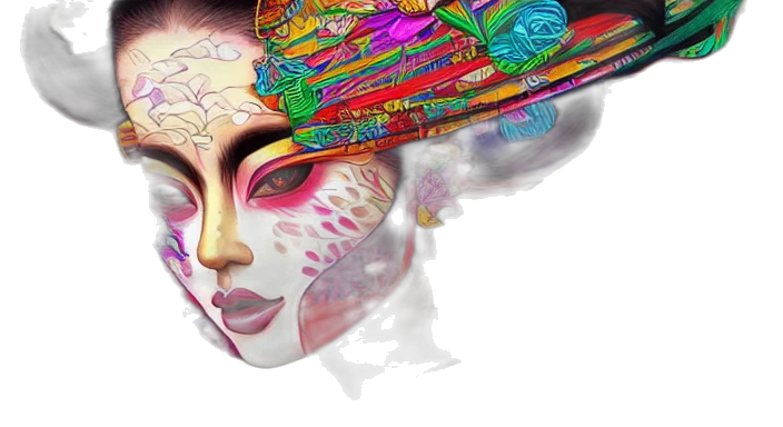 hat, mask, face, crown, photorealistic, concept art, fantasy art, 3d render transparent PNG cut-out