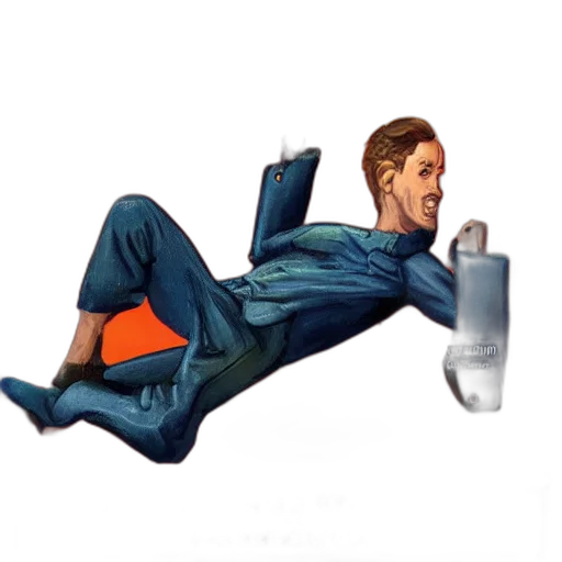 jacket, furniture, bottle, staff, concept art, cartoon, watercolor, comic book art transparent PNG cut-out