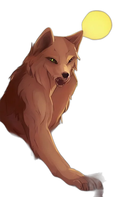 staff, animal, creature, concept art, pixel art, watercolor, fantasy art, golden transparent PNG cut-out