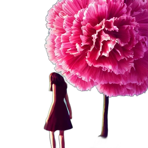 flower, umbrella, dress, hat transparent PNG cut-out