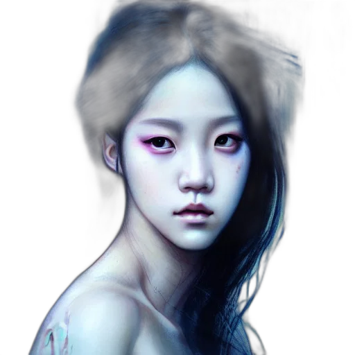 face, creature, photorealistic, fantasy art transparent PNG cut-out