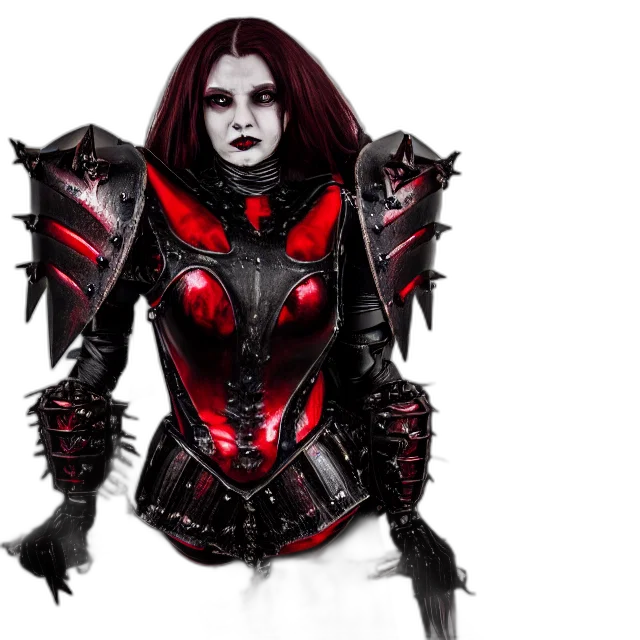 fantasy art, concept art, comic book art, 3d render, red, dark, full, body transparent PNG cut-out