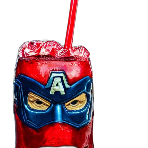 mask, closeup, photorealistic, photograph, glossy, captain, america, style transparent PNG cut-out