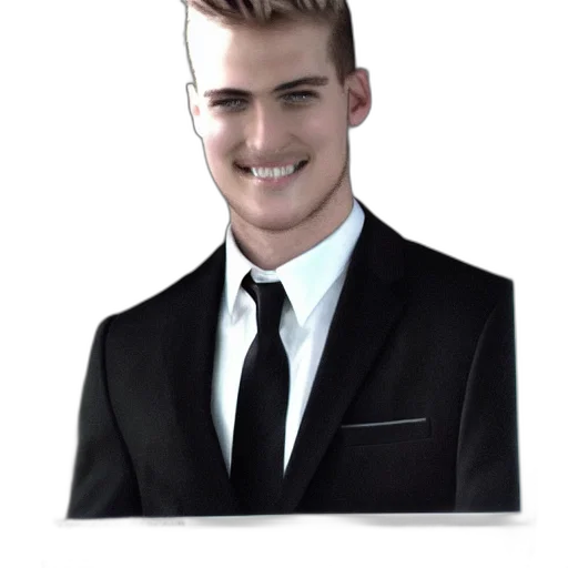 face, staff, hair, jacket, photorealistic, cartoon, 3d render, concept art transparent PNG cut-out