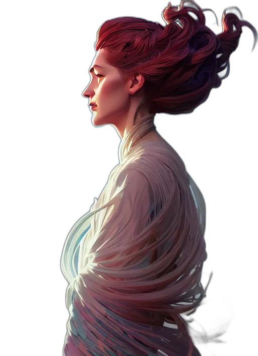 dress, hair, face, crown transparent PNG cut-out