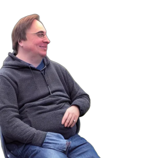 hair, face, jacket, hat, 3d render, concept art, linus, torvalds transparent PNG cut-out