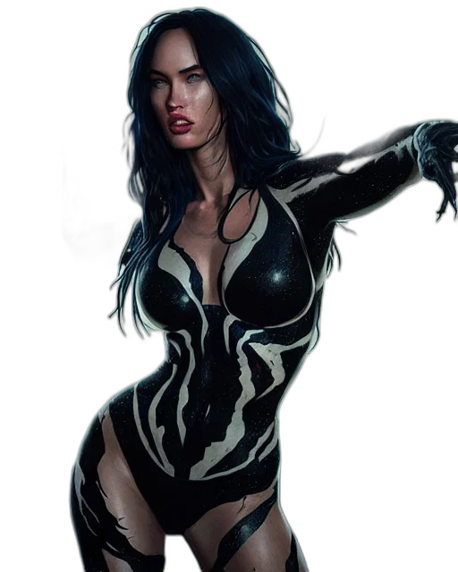 dress, comic book art, concept art, fantasy art, photorealistic, neon lights, highly, detailed transparent PNG cut-out