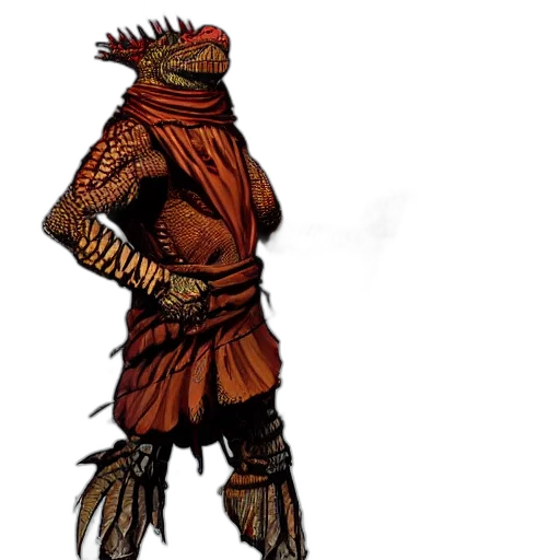dragon, creature, mask, staff transparent PNG cut-out