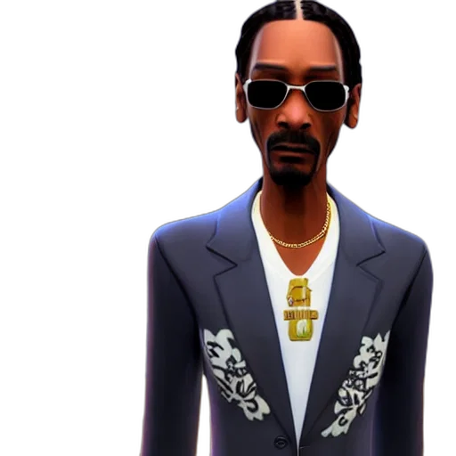 3d render, cartoon, concept art, snoop transparent PNG cut-out