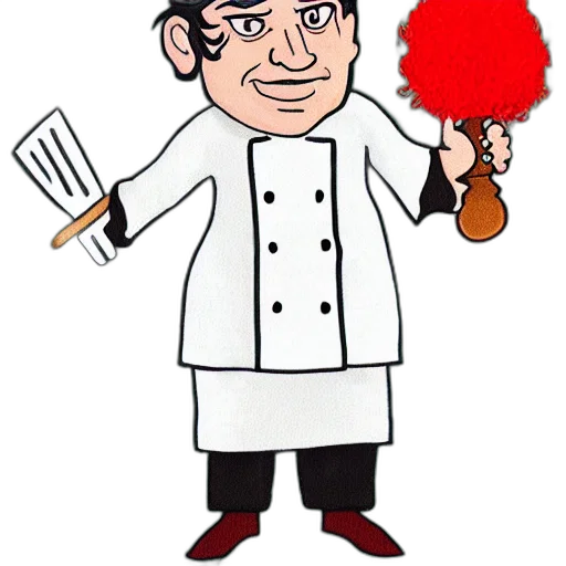 staff, food, weapon, cartoon, concept art, portrait, chef, gordon transparent PNG cut-out