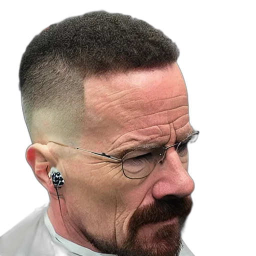 staff, hair, jewelry, face, cyberpunk, photorealistic, cartoon, walter transparent PNG cut-out