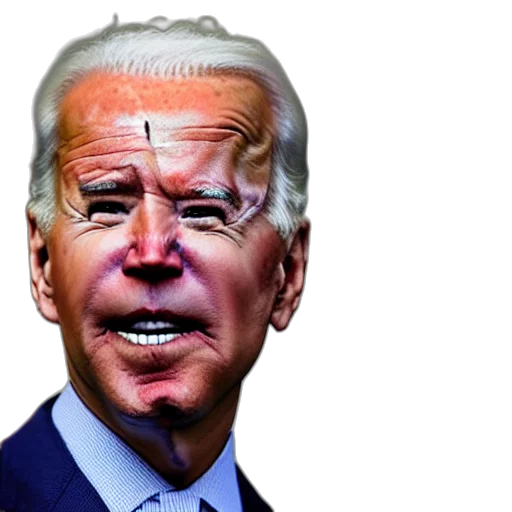 mask, face, creature, joe, biden, turns, into, zombie transparent PNG cut-out
