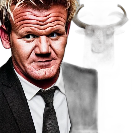 face, mask, photorealistic, portrait, chef, gordon, ramsay, ram transparent PNG cut-out