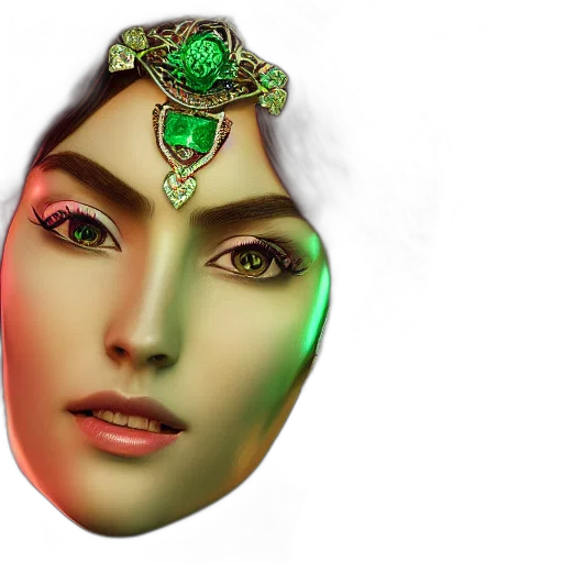 mask, jewelry, crown, face transparent PNG cut-out