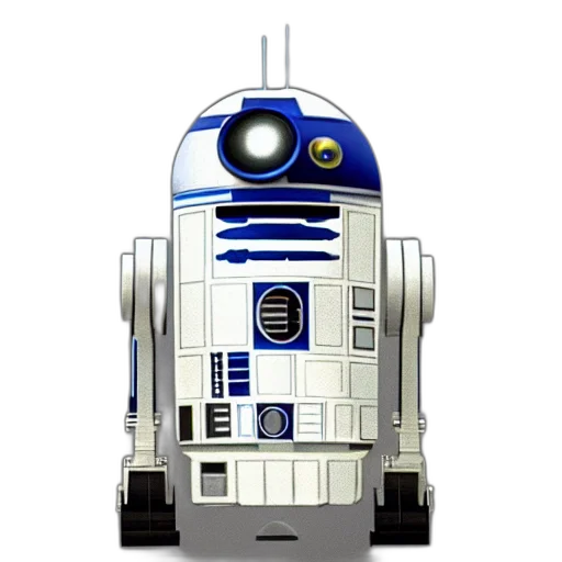robot, staff, 3d render, pixel art transparent PNG cut-out