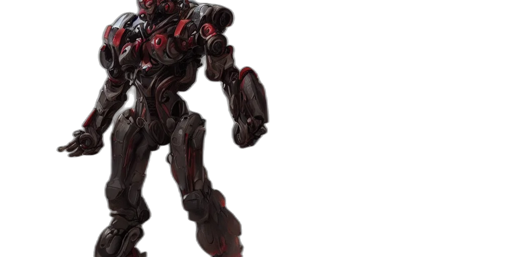 robot, 3d render, concept art, top transparent PNG cut-out