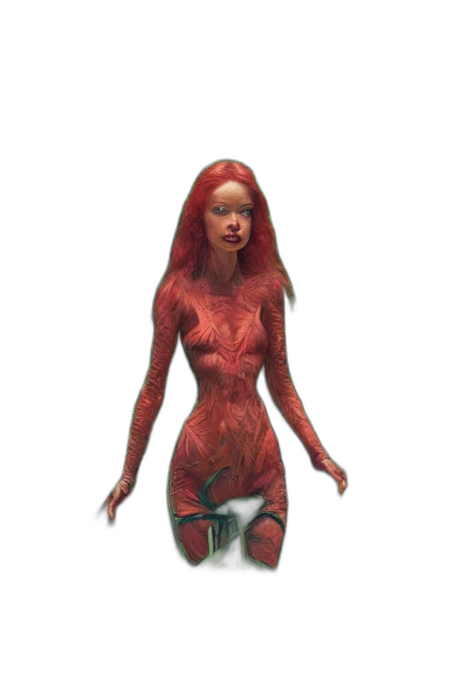 dress, creature, robot, staff transparent PNG cut-out
