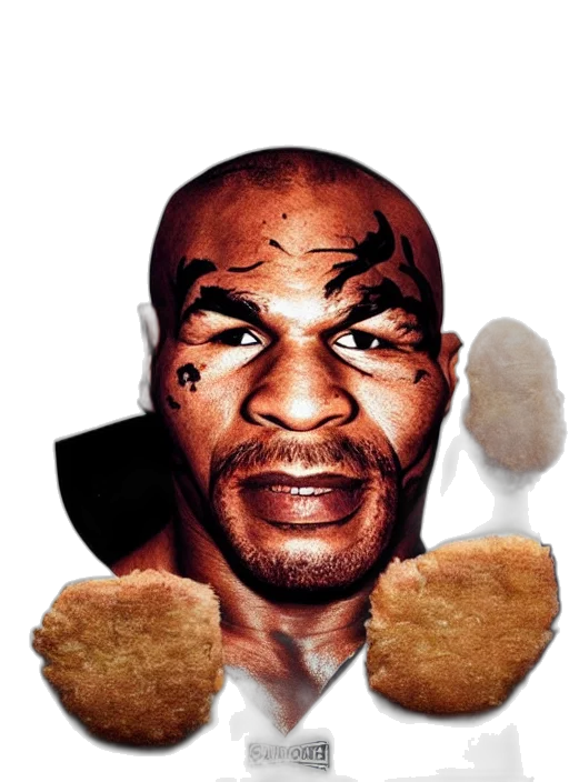 food, animal, face, creature, photorealistic, portrait, mike, tyson transparent PNG cut-out