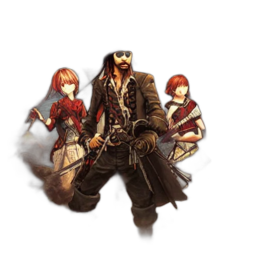 concept art, fantasy art, pixel art, 3d render transparent PNG cut-out