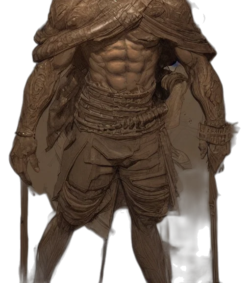 sword, creature, staff, mask transparent PNG cut-out