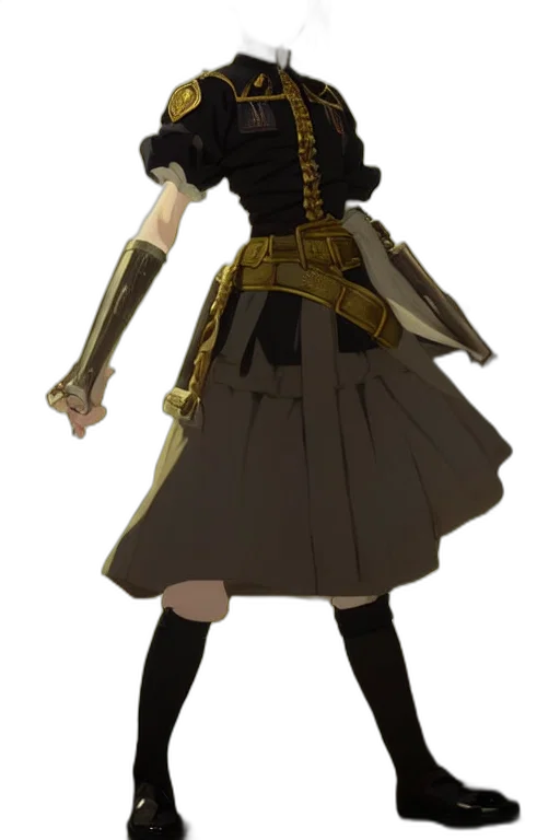 dress, staff, crown, weapon transparent PNG cut-out