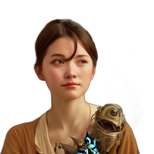face, staff, jewelry, creature transparent PNG cut-out