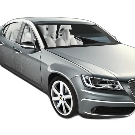 car, 3d render, photorealistic, concept art, walter, white, luxury, high transparent PNG cut-out
