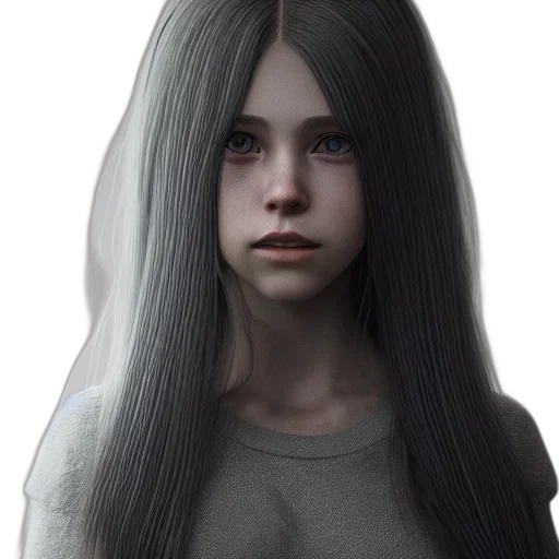 hair, face, creature, mask transparent PNG cut-out