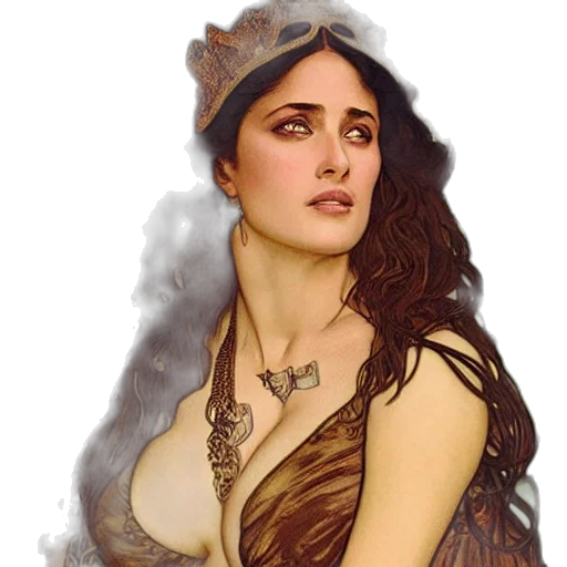 dress, jewelry, crown, fantasy art transparent PNG cut-out