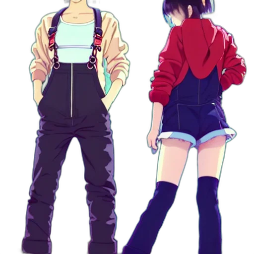 jacket, anime, concept art, cartoon, pixel art, neon lights, outer space, red transparent PNG cut-out
