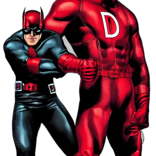 comic book art, concept art, red, daredevil transparent PNG cut-out