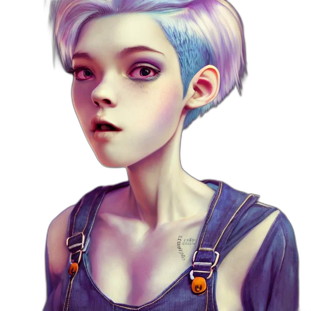 face, robot, creature, fantasy art, photorealistic, concept art, watercolor, pastel transparent PNG cut-out