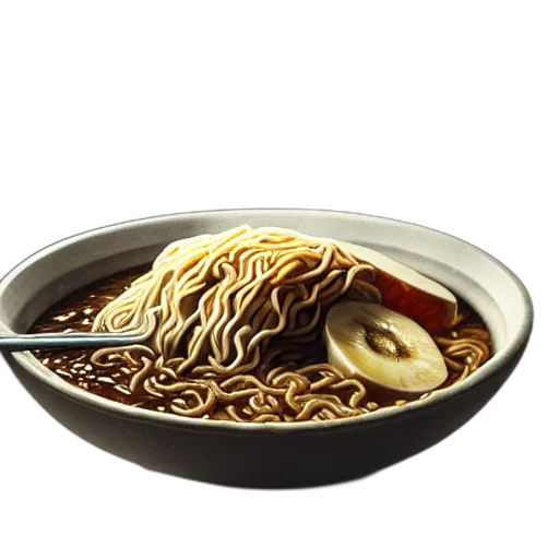 food, animal, photorealistic, 3d render transparent PNG cut-out
