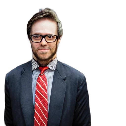 staff, jacket, face, hair transparent PNG cut-out
