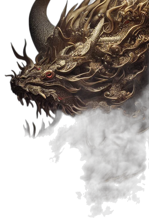dragon, mask, creature, face transparent PNG cut-out